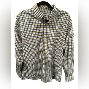 Southern Tide Classic Fit Men’s Button Down‎ Blue/Yellow Sz Large Excellent